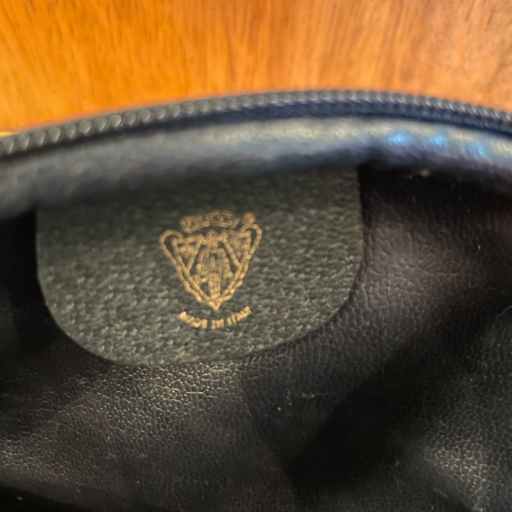 Authentic Gucci navy blue and gray cosmetic bag - Picture 7 of 7